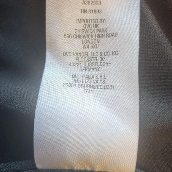 Isaac Mizrahi Live Midi Dress Women Size Small Black Gray Floral Pleated V-Neck - Picture 6 of 10